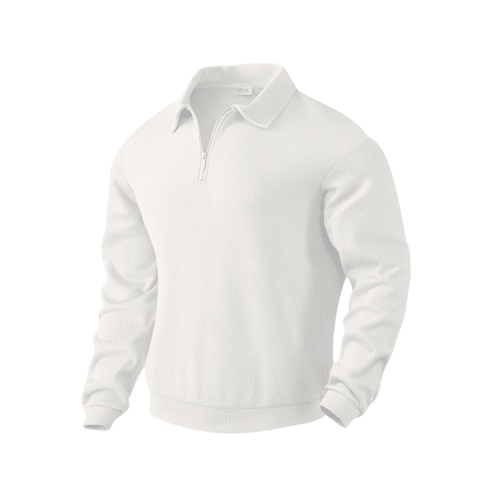 Fuego | Suéter de cremallera con diseño estampado