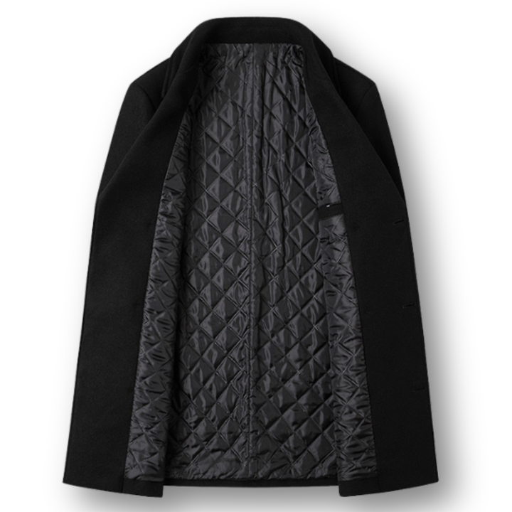 Silvan™ | Abrigo Doble Pecho Elegante en Lana Premium