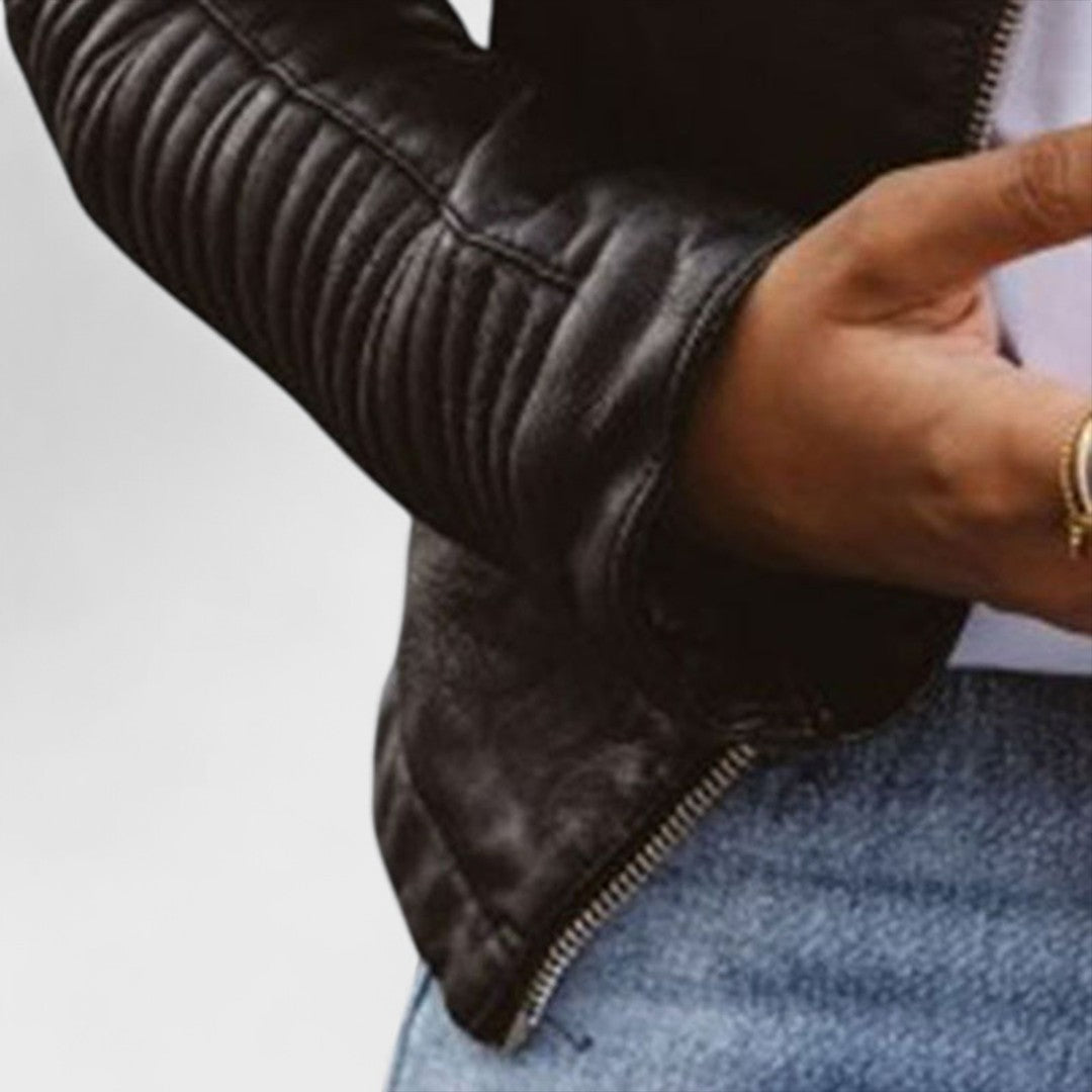 Brenda | Chaqueta de cuero elegante