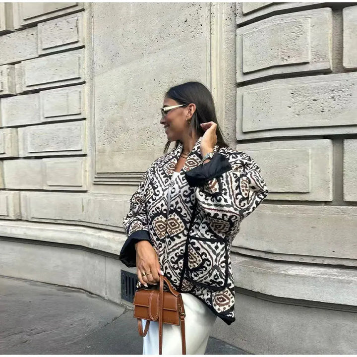 Estrella | Chaqueta acolchada estampada