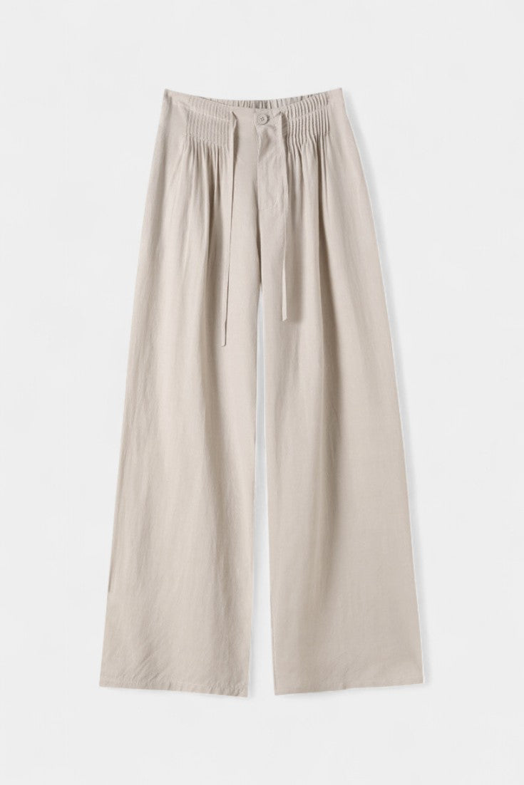 Ilyana | Pantalones de Cintura Alta y Pierna Ancha