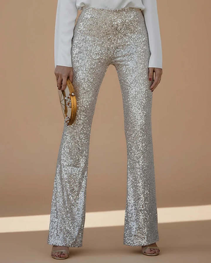 Pantalón Elea - Lentejuelas y cintura elástica