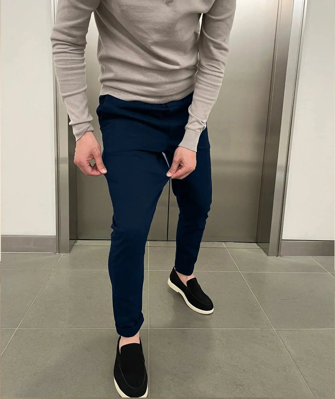 Jerez | Chino elásticos slim de lujo