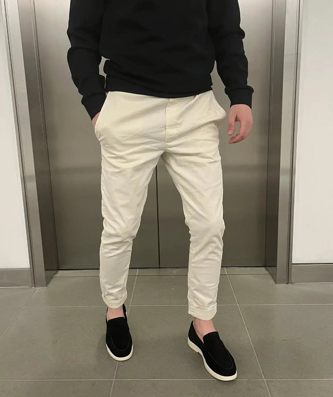 Jerez | Chino elásticos slim de lujo